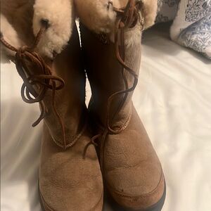 Ugg Cozy Shearling-Lined Brown Boots Ugg Australia 8